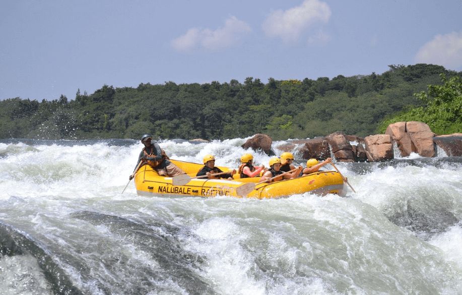 Rafting the Nile's grade 5 rapids near Jinja